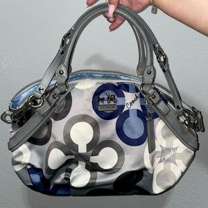 Coach CC Logo Satchel Bag (Gray)